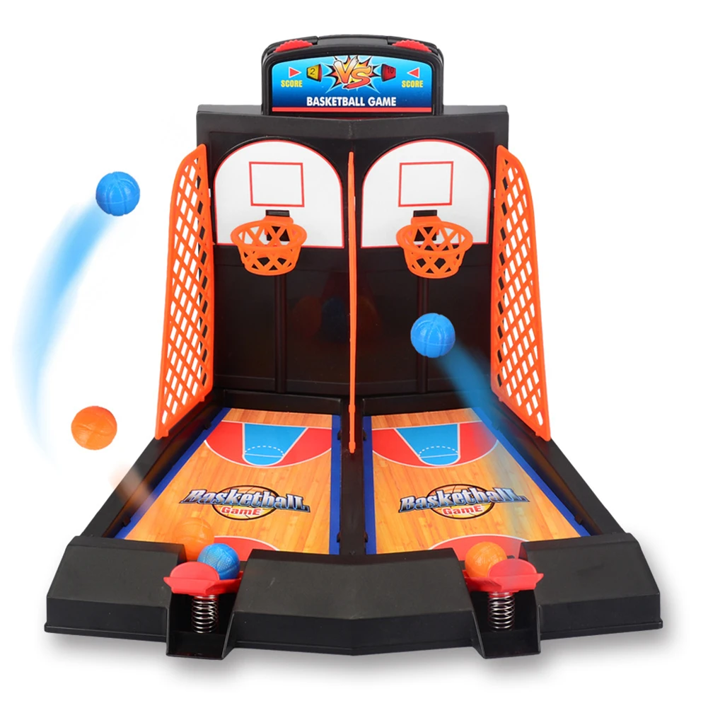 Alomejor Jogo de basquete de tiro para 2 jogadores, mesa de basquete, jogos  clássicos de arcade, conjunto de cesta de basquete para crianças e adultos  : : Brinquedos e Jogos