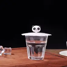 Силиконовая крышка для чашки Прозрачная форма вишни термостойкая Пылезащитная многоразовая термоизоляционная чашка уплотнительный мешочек форма банта чистая