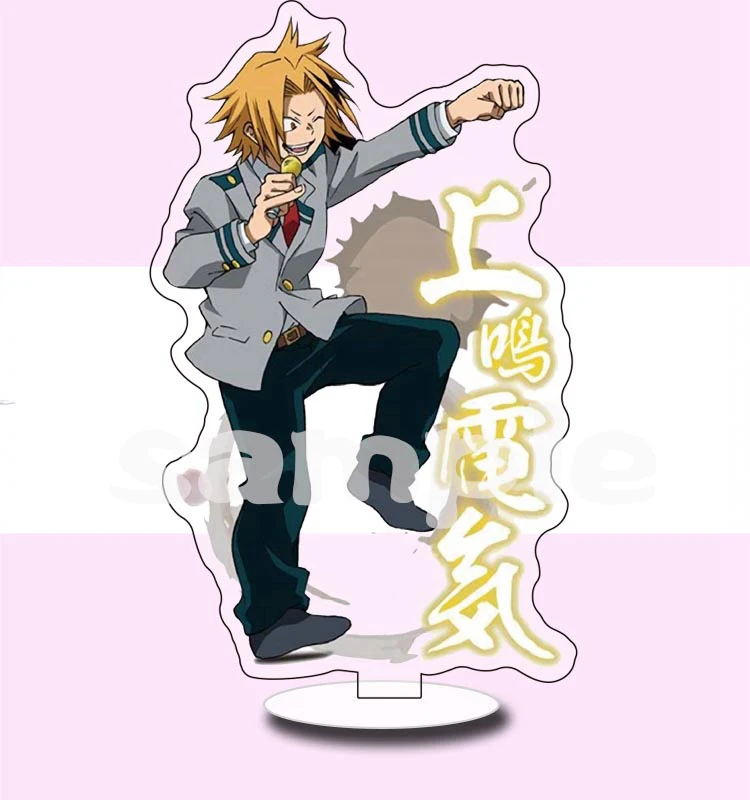 Kaminari Denki My Hero Academy Boku no Hero Academy Todoroki Shoto Izuku акриловые фигурки стенд карточные игрушки Коллекционная косплей реквизит коллекция - Цвет: Kaminari Denki
