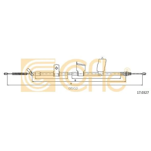 Трос Стояночного Тормоза Лев Задн Nissan Qashqai 2 All(7 Seat) 4/07- Cofle арт. 17.0327