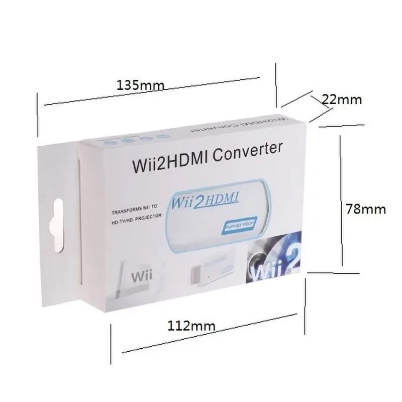 3,5 мм аудио Elistooop для wii в HDMI конвертер адаптер FullHD 1080P wii в HDMI wii 2 HDMI конвертер для ПК HDTV монитор дисплей
