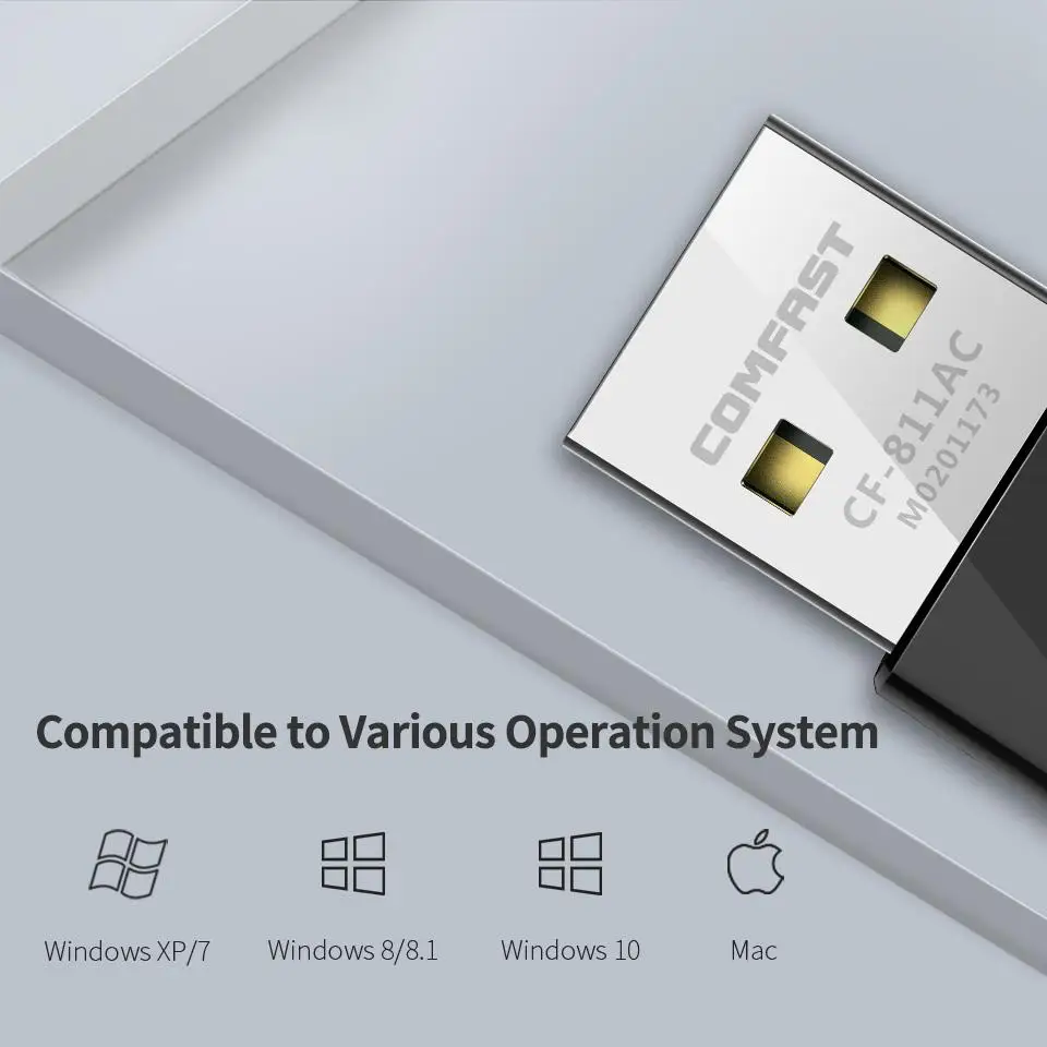 CF 811AC 650Mbs USB беспроводной адаптер 2 4G & 5G Wifi высокоскоростная сетевая карта RTL8811