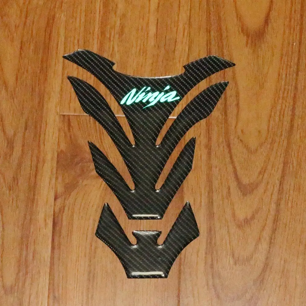 Мотоцикл угольный резервуар Крышка клей Стикеры накладка наклейка для Kawasaki Ninja 250 300 650 ZX6R ZX10R ZX7R ZX9R ZX12R ZX14R 1000