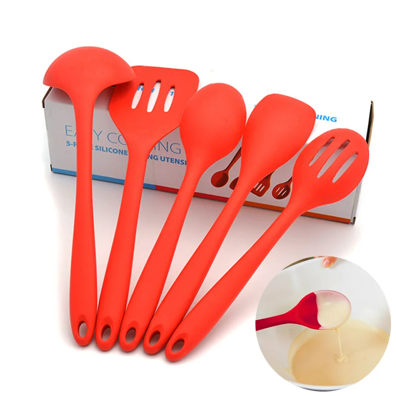 

Baking Set Kitchen Tool Non-Stick Set Silicone Kitchenware Five-Piece Set DIY Baking Set 5 Piece Set Silicone Cooking Utensils