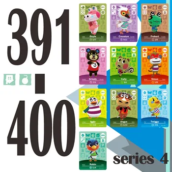 

Animal Crossing Card Amiibo Card Work for NS Games Rosie Amibo Welcome Stickers Ankha Switch NFC Series 4 (391 to 400)