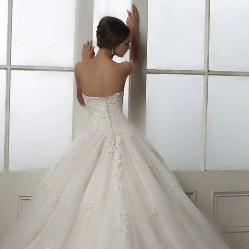 Vestidos De Festa Longo Милая Кружевная аппликация robe de mariee vestido de noiva свадебное платье платья для матери невесты