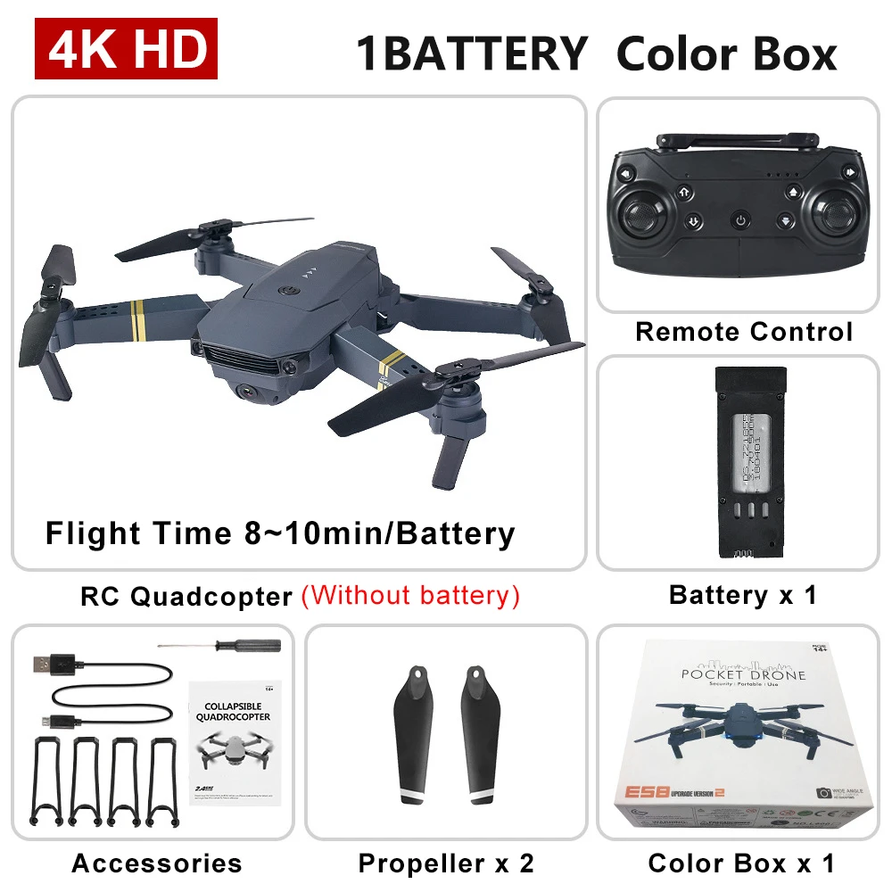 quadcopter drone remote Smart Altitude Hold Aerial Photography Mini Drone WIFI FPV With Wide Angle 4K Camera Foldable Arm RC Quadcopter RC Drone Pro RTF blessbe bb24 drone RC Quadcopter
