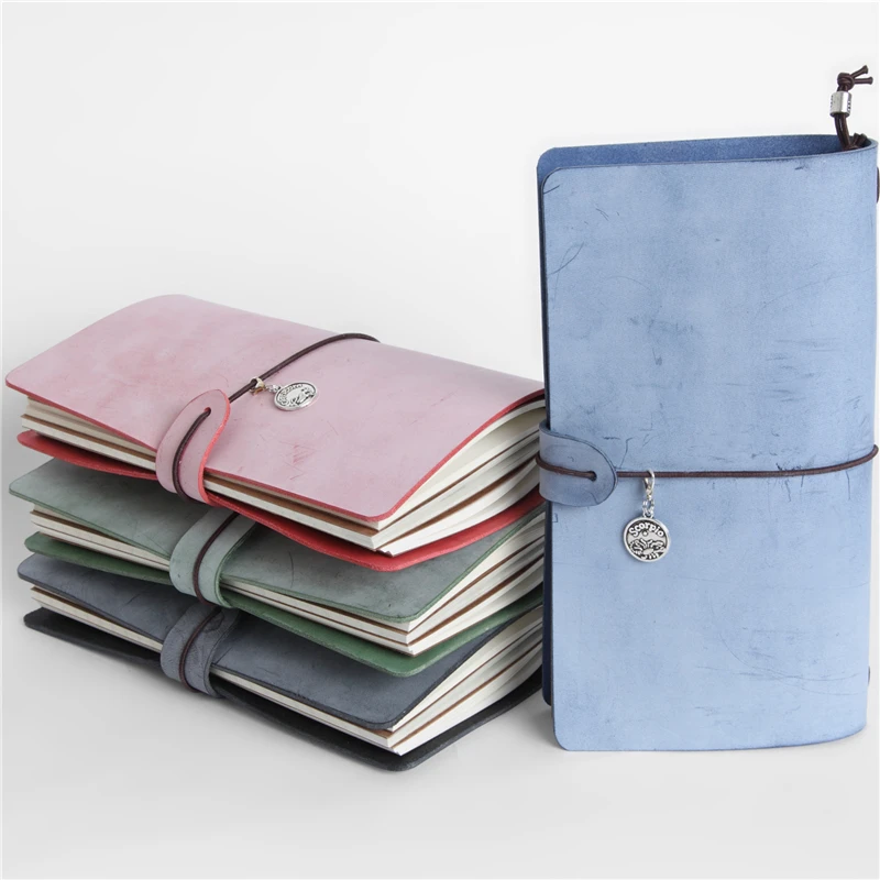 

Vegetable Tanned Leather Cowhide Notebook, Account Book Diary Simple Hand-made