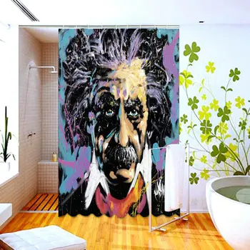 

HOT!! Einstein Custom Shower Curtain