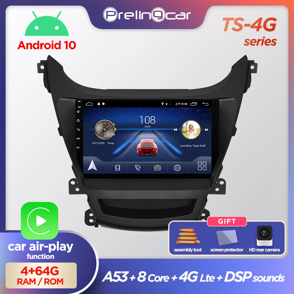 Автомагнитола Prelingcar на Android 2011 без DVD 2 Din мультимедийный видеоплеер GPS навигация