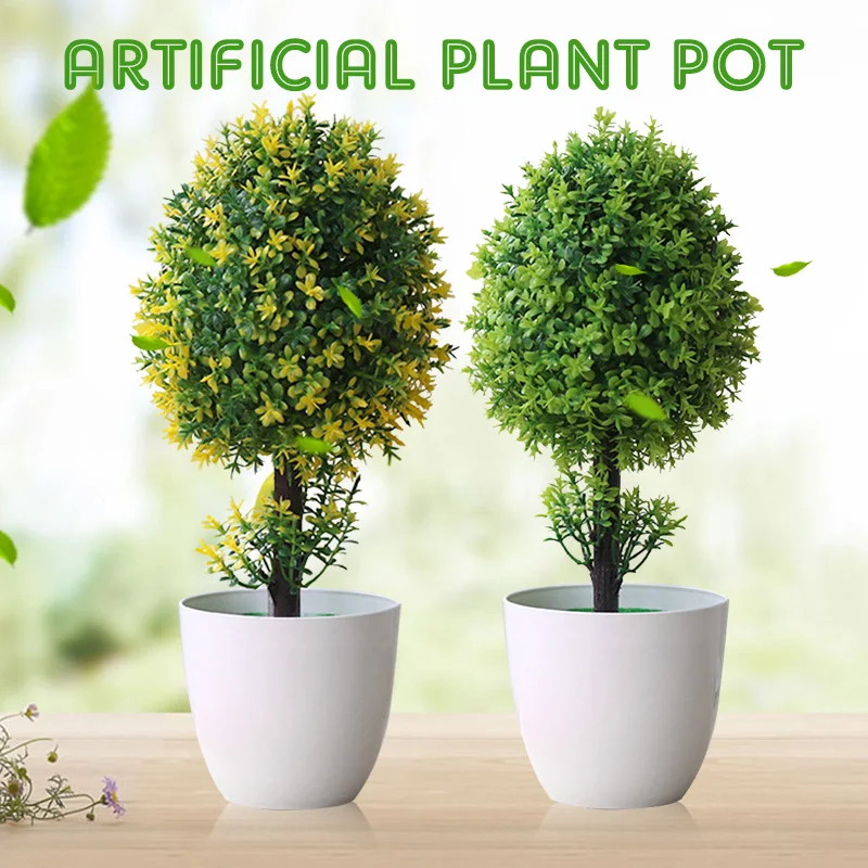 SOLEDI Evergreen дерево красивое искусственное растение DIY орнамент офисная мода имитация горшечных растений Садоводство домашний декор