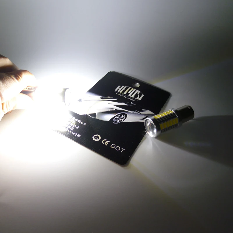 2x автомобиль светодиодный 5630 33SMD светодиодный лампы BA15D 1157 поворот тормозных огней, сигнальная лампа для авто Предупреждение лампы дневные ходовые огни 12V Белый светодиодный лампы для автомобилей