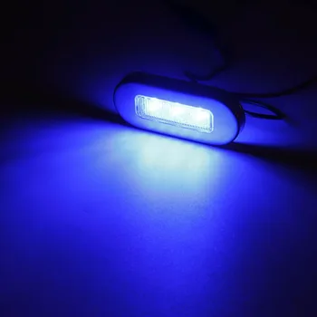 

12V Yacht LED lights Car Blue Stainless Steel Lamp Navigation Signal Etiquette