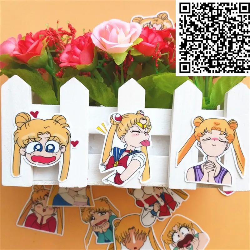 40 шт аниме девушка мультфильм наклейка s для телефона декоративные водонепроницаемые наклейки Скрапбукинг для ноутбука детей