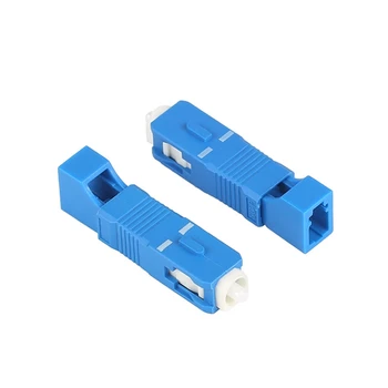 

5Pcs SC Male to LC Female Adapter Single Mode LC-SC Single Mode Simplex Fiber Optic Connector Coupler