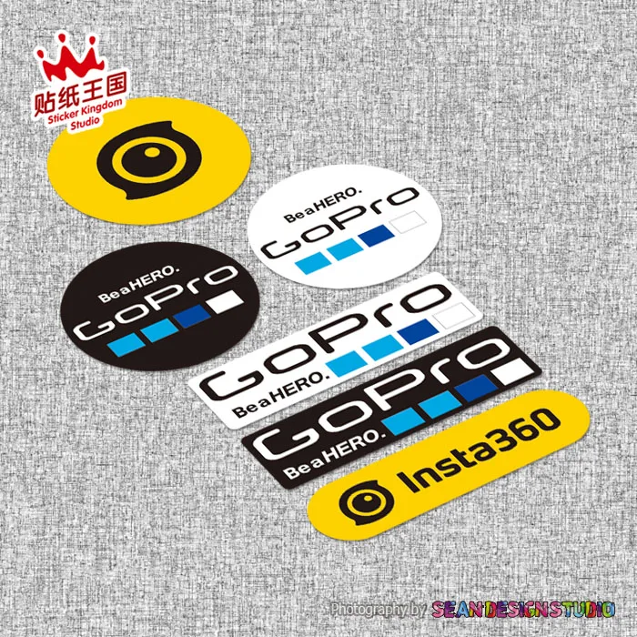 For Gopro Insta360 Helmet Motorcycle Motor Bike Car Auto Decals Waterproof  Sticker 19 - Car Stickers - AliExpress