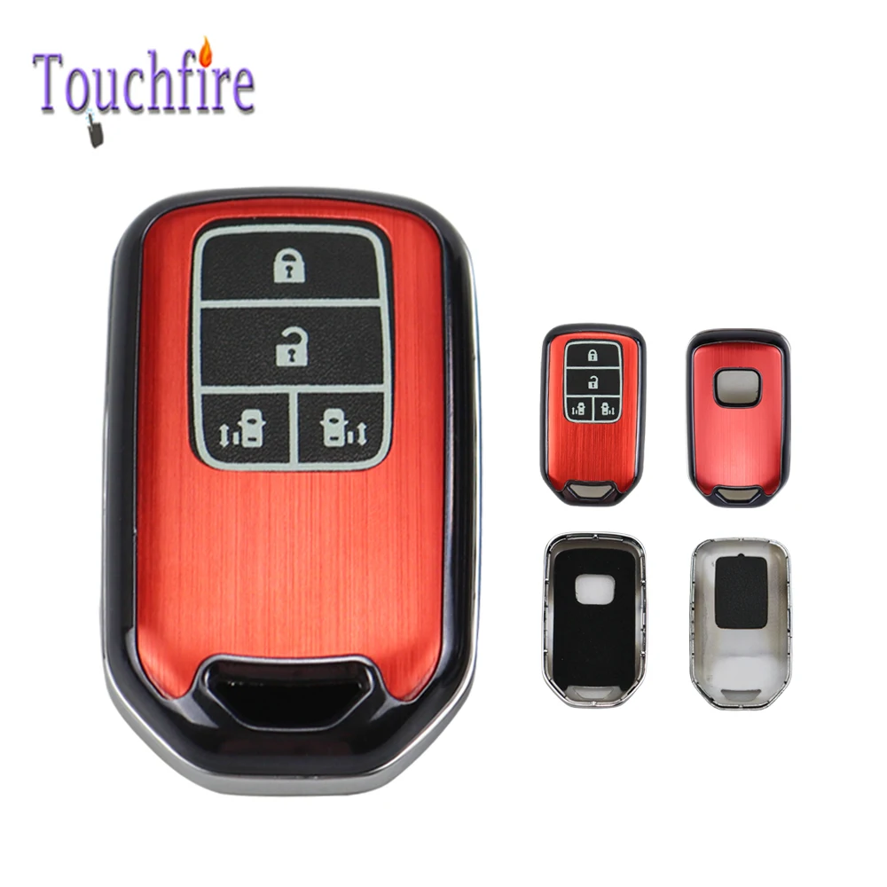 1 шт. чехол для ключей ABS алюминиевый сплав для Honda Civic Accord Pilot City C-RV Odyssey XRV Vezel автомобильные аксессуары