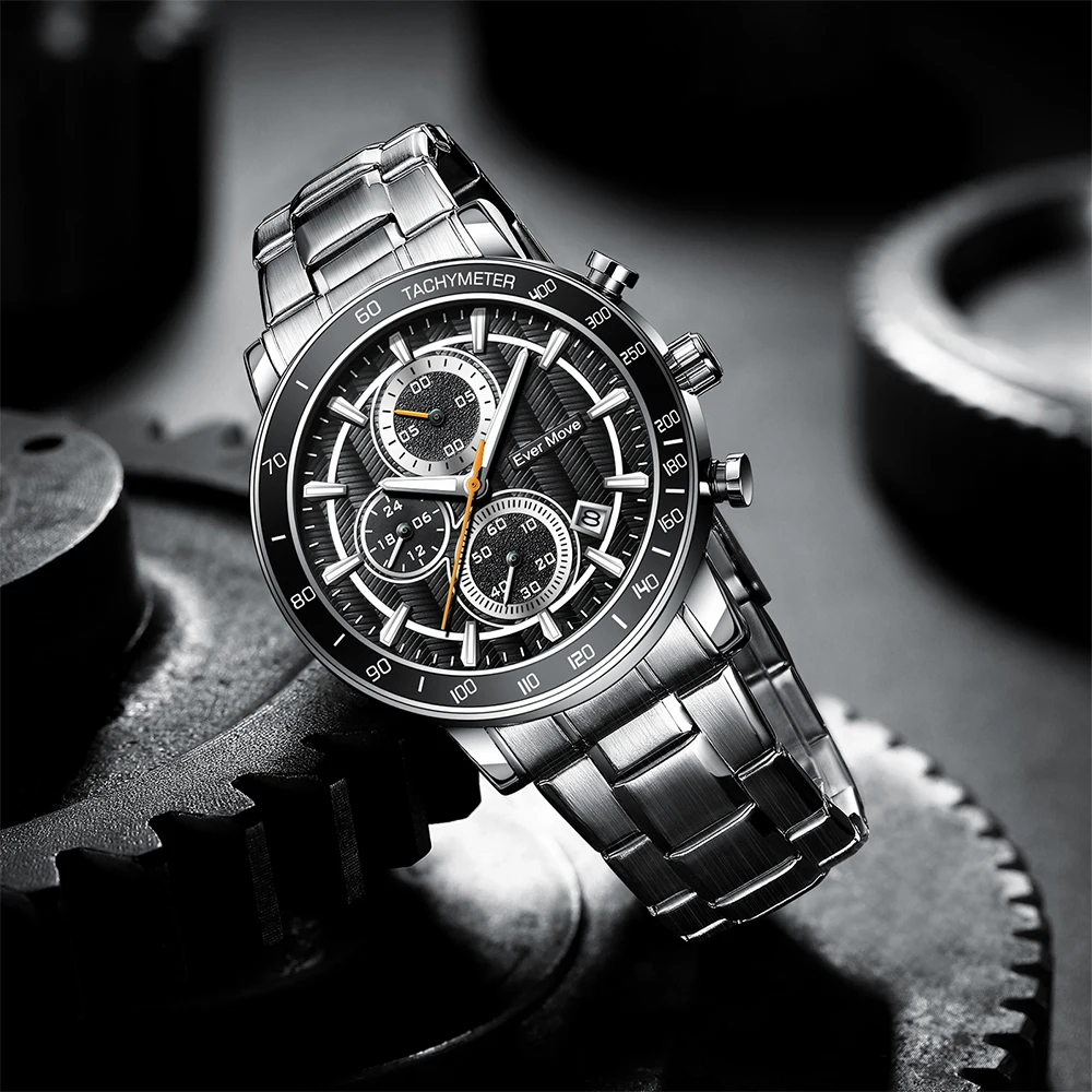 Ever Move Sells A Wave Dial With Cost-Effective Design, Fashionable Business Multifunctional Timing Sports Watch