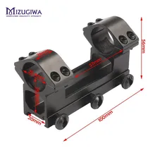 25,4 мм двойное круглое Крепление Пикатинни рельс более высокое крепление для кольцо ласточкин хвост 20 мм Вивер рельс Охотничья винтовка прицел Аксессуары для охоты