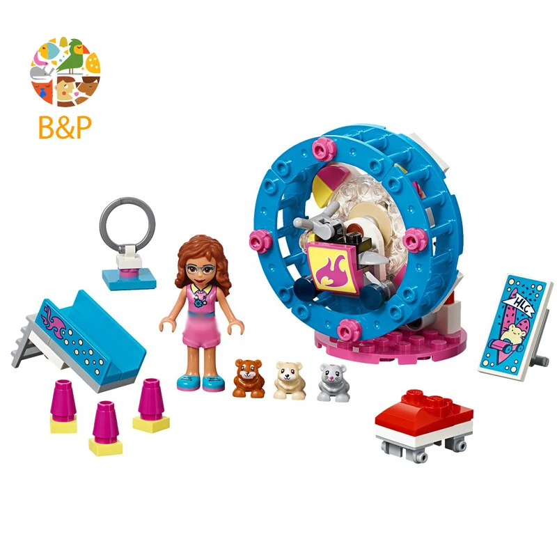Новинка 41383 84 шт. друзья серия Olivias хомяк игровая площадка Кирпичи Игрушки совместимы 11195 строительный блок подарок