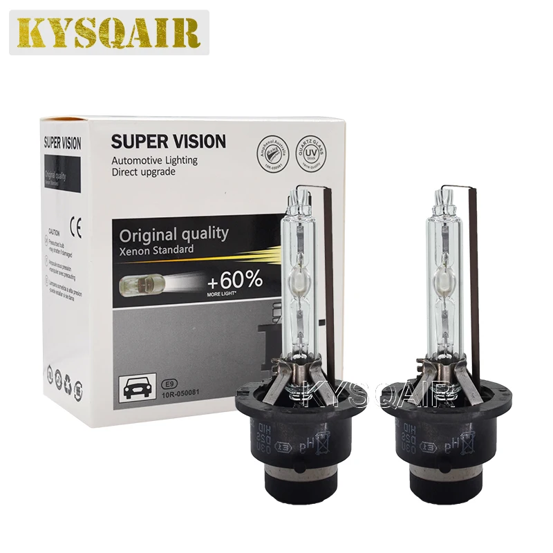 KYSQAIR 2PCS D2S Replacement 35W HID Bulbs 5500K Super Bright 35W D4S Auto HID Xenon Bulb D2 D4 Car Lights For Toyota Lexus (3)