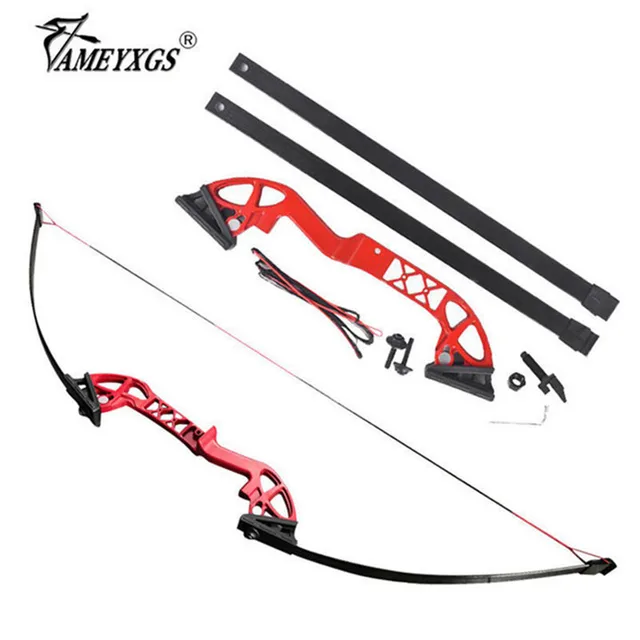  US $62.94 1set 40lbs Archery Straight Split 5inch Training Recurve Outdoor Bows 