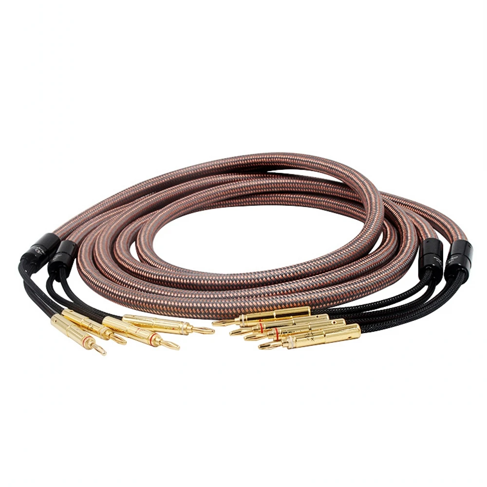 Accuphase 40th Юбилей OCC чистый Медь аудио динамик кабель провода с Позолоченные