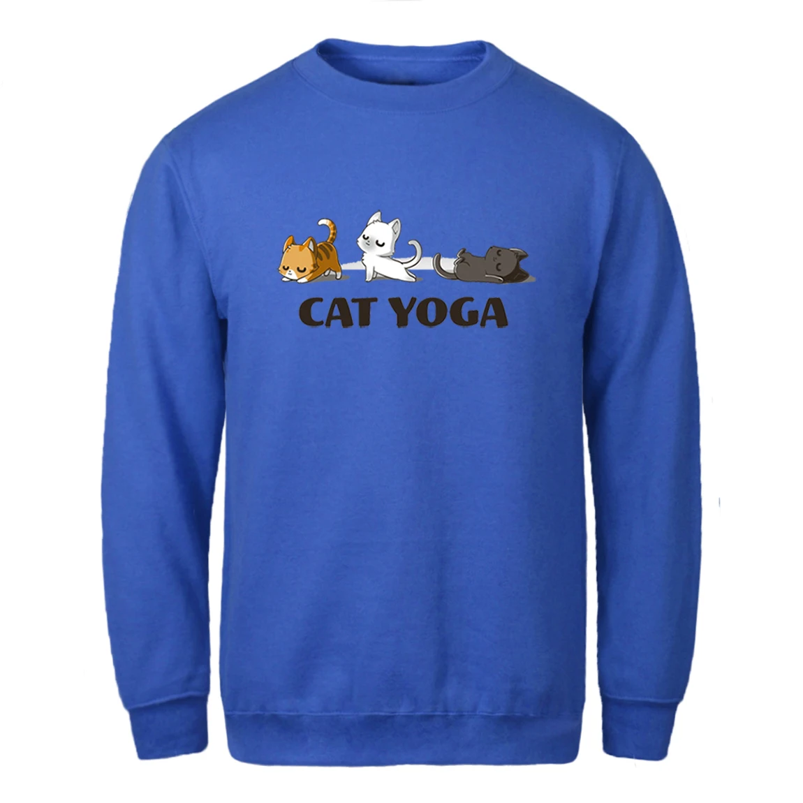 

Sweatshirt For Mens Cat Yoga Print Casual Hip Hop Hoodie Vintage Hipster Tops Pullovers Homme Retro 2020 New Supoleron Hombre
