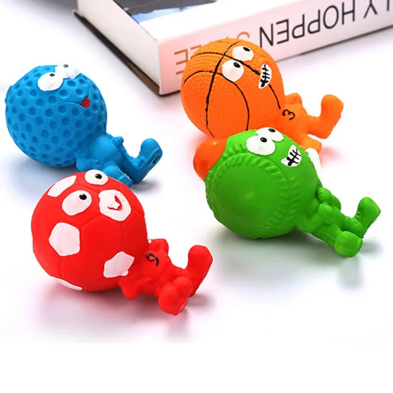 Мультяшный любимец собака игрушки пищащие жевать собак игрушки натуральный латекс нетоксичные Укус устойчивостью Игрушки для маленьких собак для средних и больших собак, щенков, DD