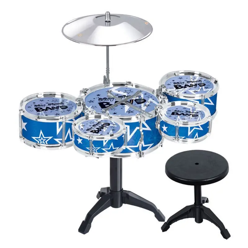 

Kids Mini Jazz Drum Set Children Musical Educational Instrument Toy with Sticks
