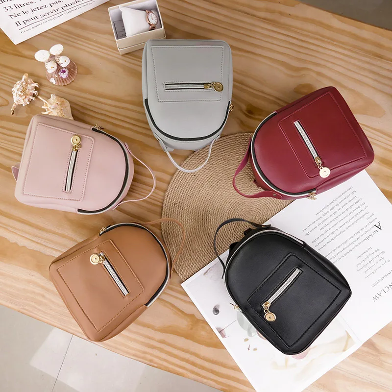 Mini Women Backpack PU Leather Shoulder Bag Large Capacity Multi-pocket School Luxury New Fashion Design Ladies Knapsack | Багаж и сумки