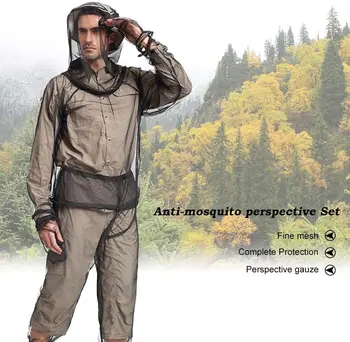

Unisex Mosquito-proof clothing insect-proof jacket mesh hooded suit ultra-fine mesh insect-proof protection fishing plus size