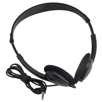 

3.5mm Disposable Wired Headsets Headphones for School Museum Library For MP4 Mobile Phone 50pcs/lot