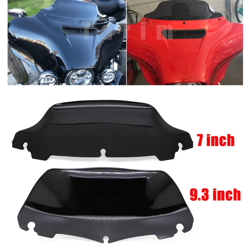 Dark Smoke 5.5 Motorcycle Wave Windshield Windscreen Wind Shield Screen For Harley Touring Electra Street Ultra Limited and Tri Glide 2014-2019 