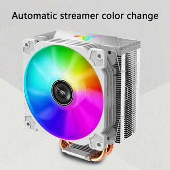 

120mm PWM 12V Silent 4Pin Desktop PC LED Fan Computer Air Cooling 4 Heat-pipes CPU Cooler Radiator for LGA/1151/1155/AM3/AM4