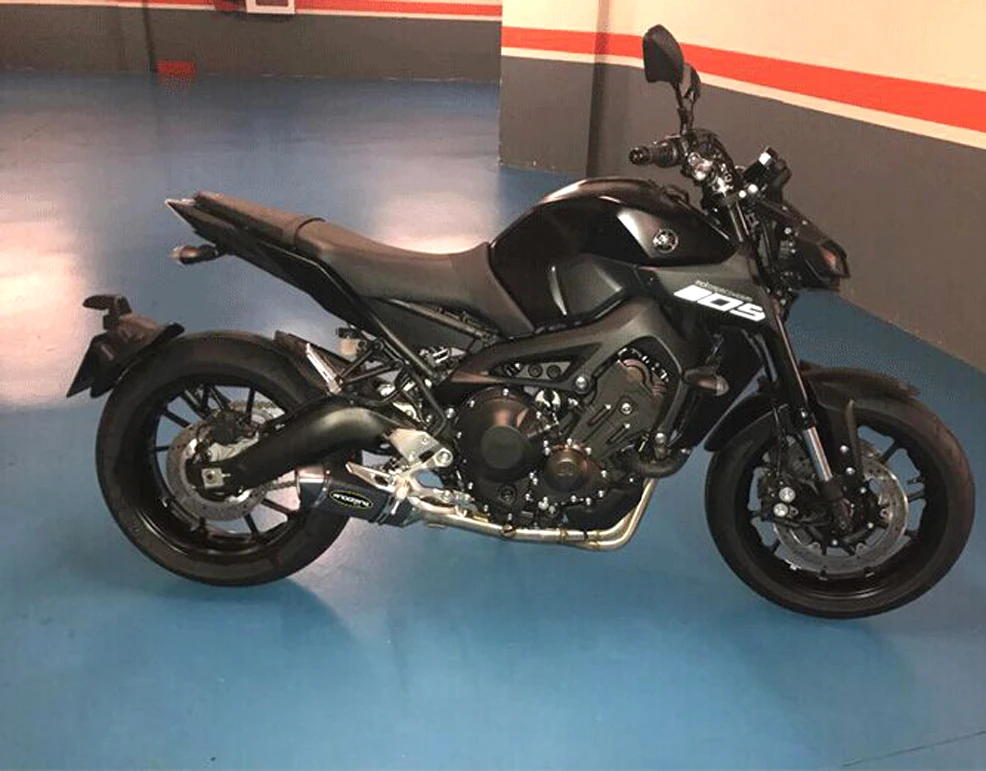 Мотоцикл выхлопная труба akrapovic с Глушитель для мотоцикла велосипедный горшок Escape для Yamaha Honda KTM Kawasaki Suzuki скольжения на 51 мм Универсальный