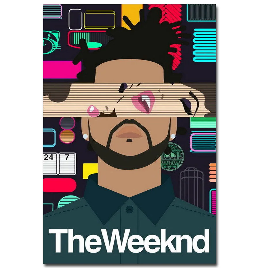 MQ2516 Горячее предложение Weeknd Abel Makkonen певец хип-хоп рэп музыка звезда Обложка