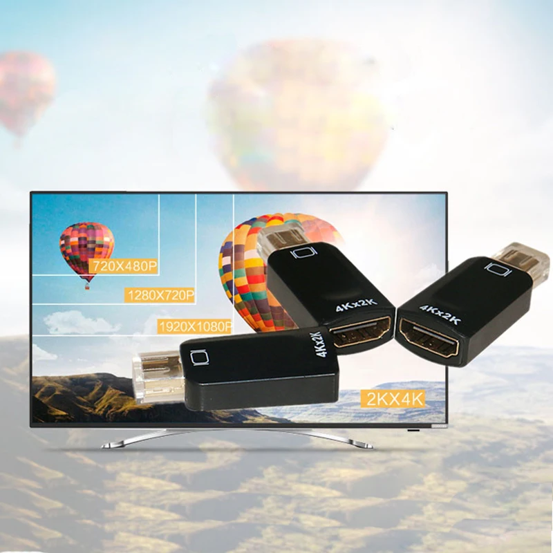 4K * 2K Mini DisplayPort DP-HDMI-совместимый адаптер кабель штекер Thunderbolt в HDTV конвертер для