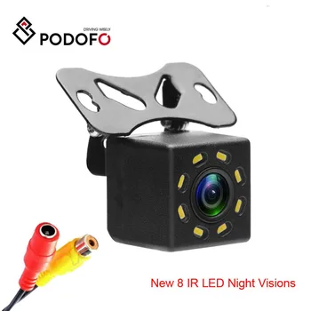 

Podofo 8 LED IR Night Vision Reverse Parking Camera Waterproof Backup Parking Camera Wide Angle HD Color Image Rear View Camera