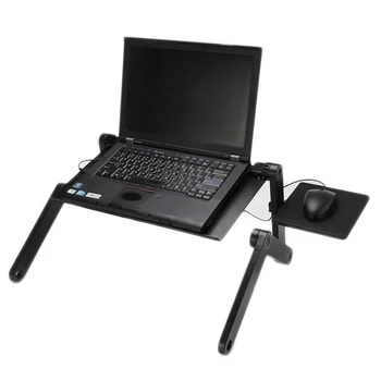 

Adjustable Folding Table Aluminum Alloy Laptop Desk Ergonomic Portable Notebook Stand PC Table Stand Mouse With Board