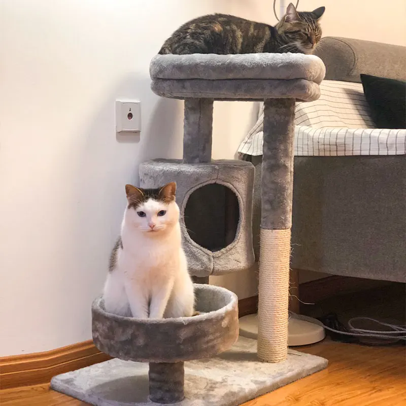 

Cat shelf climbing frame villa cat truss climbing frame house jumping platform sisal luxury pet home toy entertainment wheel