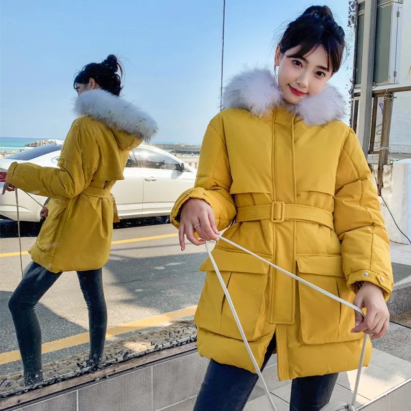 

A Generation of Fat Cotton-padded Clothes Women's 2019 New Style WOMEN'S Dress down Jacket Cotton-padded Clothes Korean-style Mi