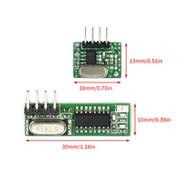 433 Mhz Superhet RF Receiver and Transmitter Module 6
