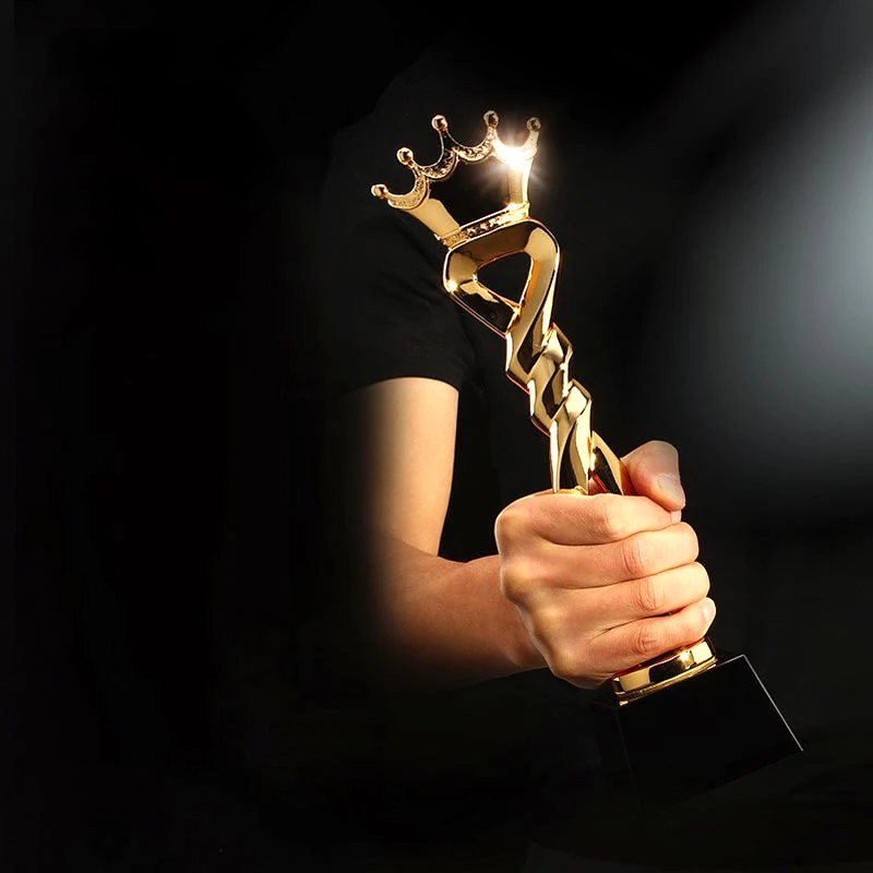 12.6 Free Crown Trophy Golden Cups Trophy Award Champions Winner Educational Props Trofeo Reward Best Prize