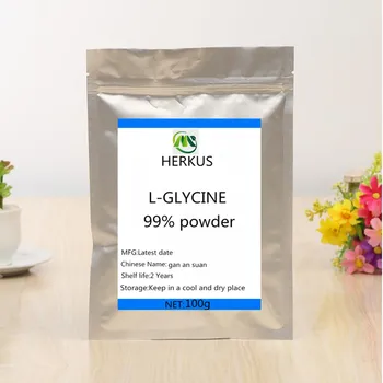 

Top quality 99% glycine powder, food seasoning additive, gan an suan, free shipping