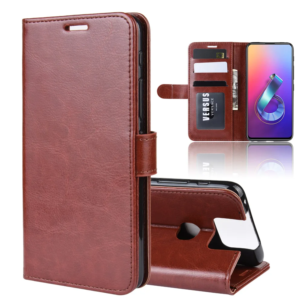 

PU Leather Case For Asus ZenFone 6 ZS630KL Case Flip Wallet Stand Book Cover For Asus ZenFone6 ZS630KL Phone Case Coque Fundas