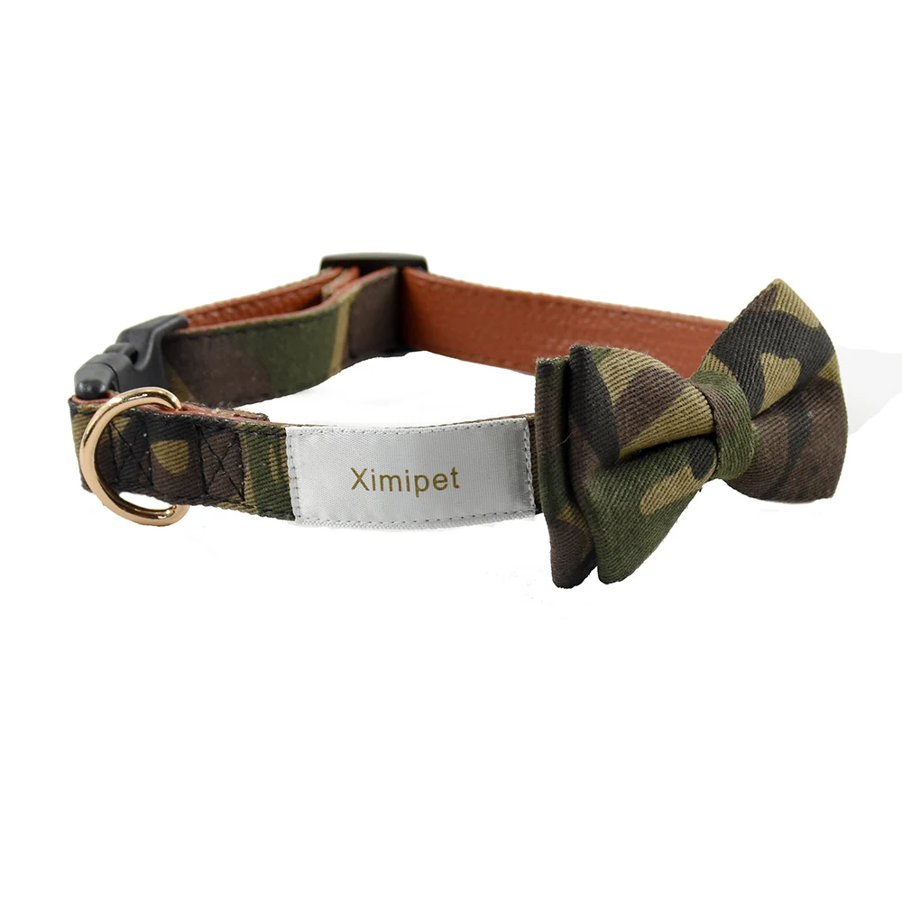 Ximipet ошейник для собак галстук-бабочка мягкий хлопок кожа розовый плед ошейники для маленьких средних больших собак кошек для щенков-питомцев товары 27-58 см