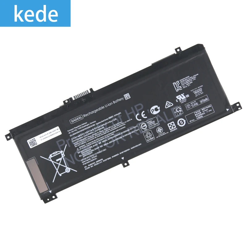 Kede SA04XL аккумуляторная батареядля ноутбука HSTNN-OB1F HSTNN-OB1G L43248-AC1 L43248-AC2 15,4 V 55.67Wh 3470 мА-ч