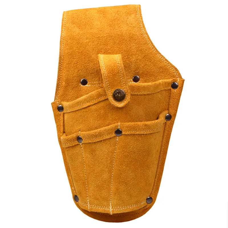 Cowhide Drill Holster Waist Tool Bag Electric Waist Belt Tool Pouch Bag With Belt For Power Drill Electric Screwdriver hyper tough tool bag