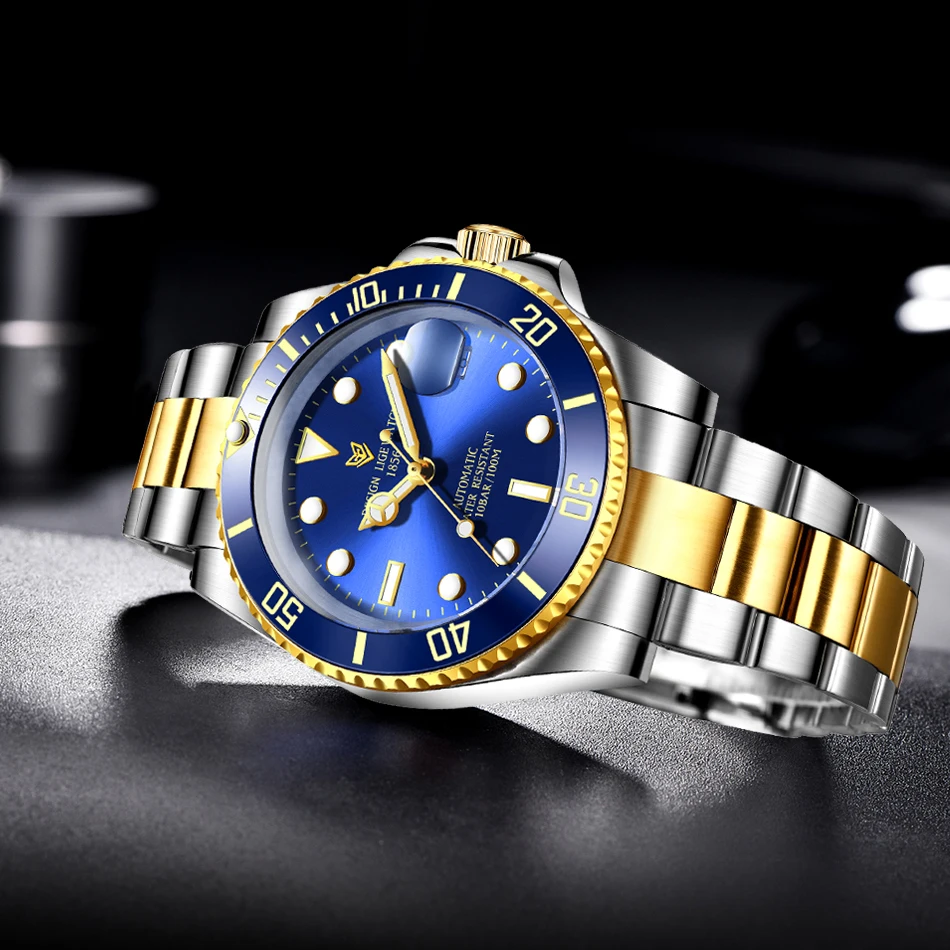 automatic mechanical sport diving watch